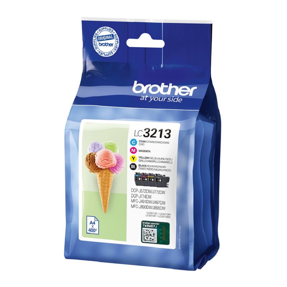 Brother LC3213VAL Druckerpatrone 4 Stück(e) Original Hohe (XL-) Ausbeute Schwarz, Cyan, Magenta, Gelb