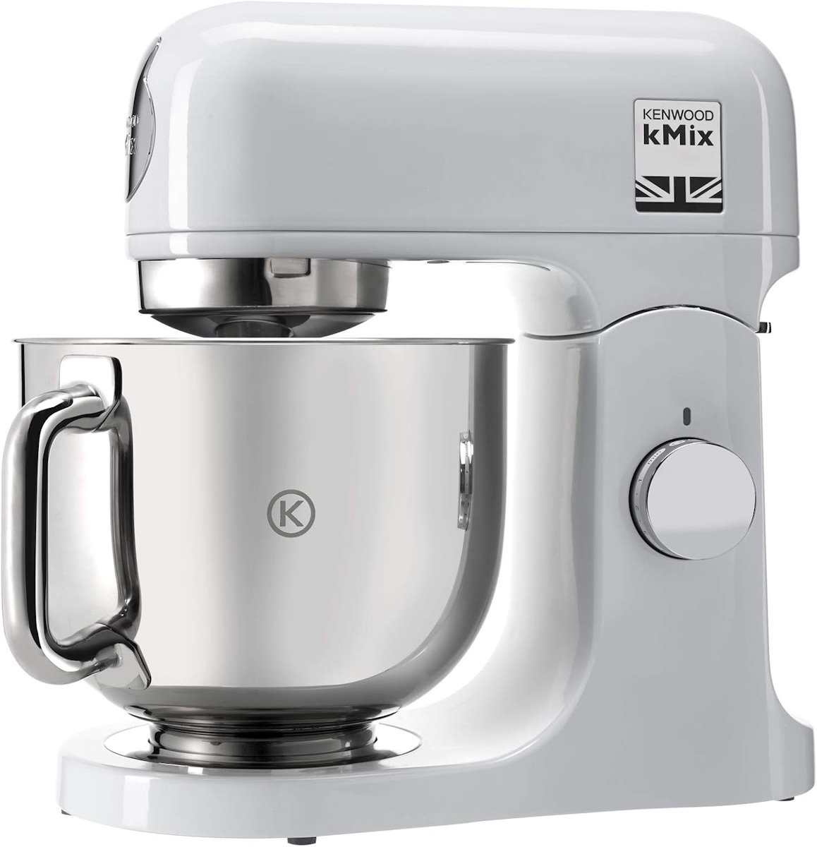 KENWOOD Küchenmaschine kMix KMX750AW, 5 l Edelstahl Schüssel, 1000 Watt inkl. 3-tlg. Patisserie-Set, weiss/weiss