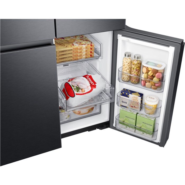 SAMSUNG Side-by-Side Kühlschrank RF65A967EB1/EG Black Steel - Festwasseranschluss