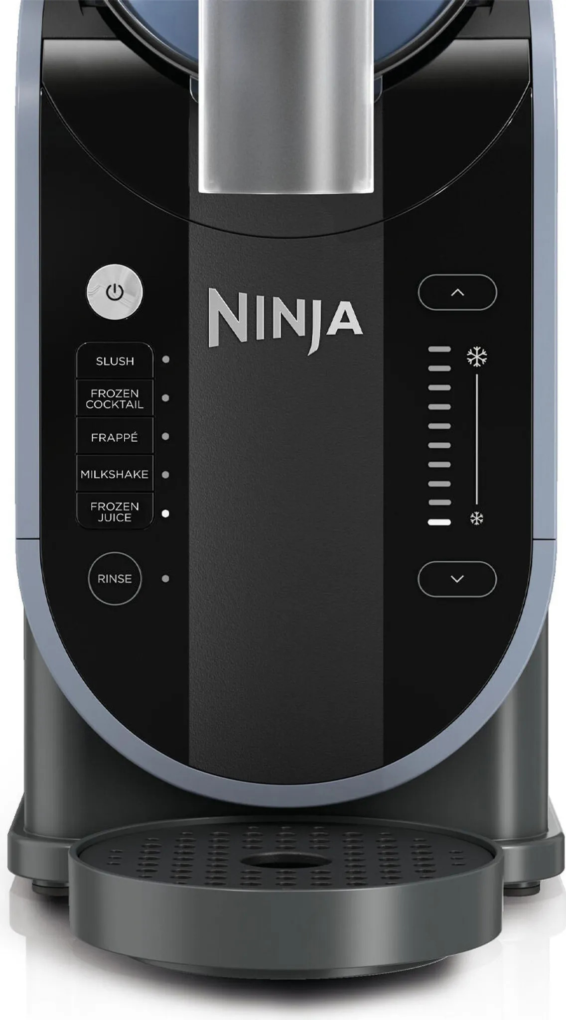 NINJA SLUSHi FS301EU Bedienfeld mit Programmen: Slush, Frozen Cocktail, Frappé, Milkshake, Frozen Juice