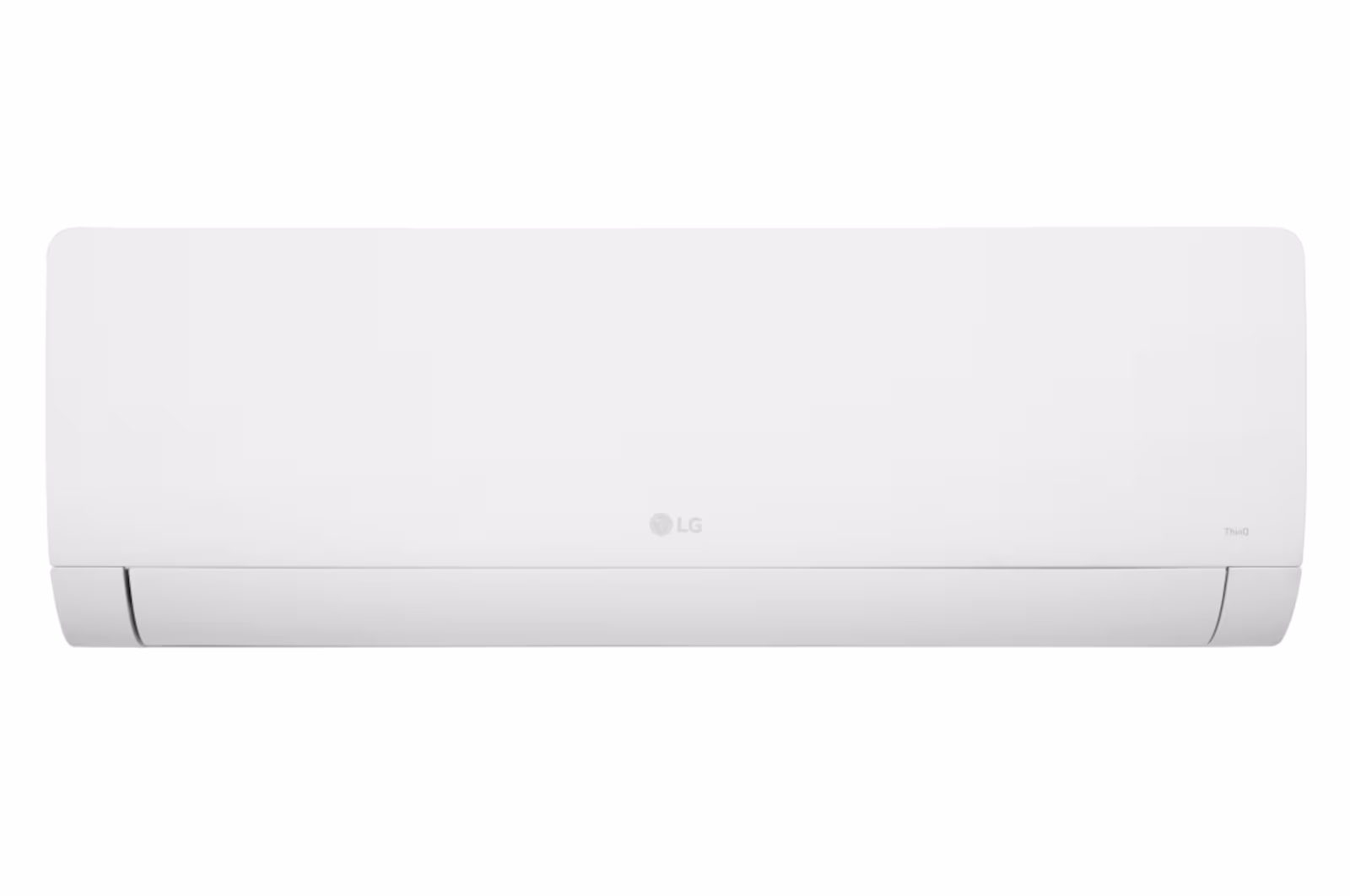 LG Dualcool WZ12AWN indoor unit in angled view with open air vane, 4-way airflow, 780 m³/h air volume flow