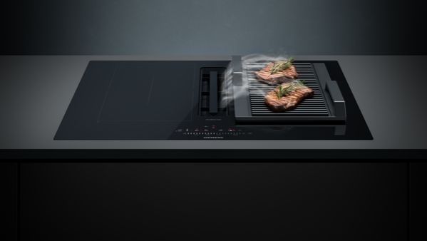 Siemens EX877NX68E iQ700 Induktionskochfeld mit Dunstabzug in 80 cm, Designrahmen, EAN: 4242003921463