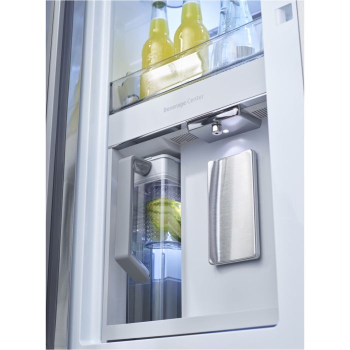 SAMSUNG Side-by-Side Kühlschrank RF65A967EB1/EG Black Steel - Festwasseranschluss
