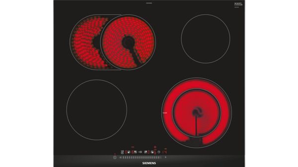 Siemens ET675FNP1E iQ300 Elektrokochfeld, 4 Heizelemente, TouchSlider, 60 cm