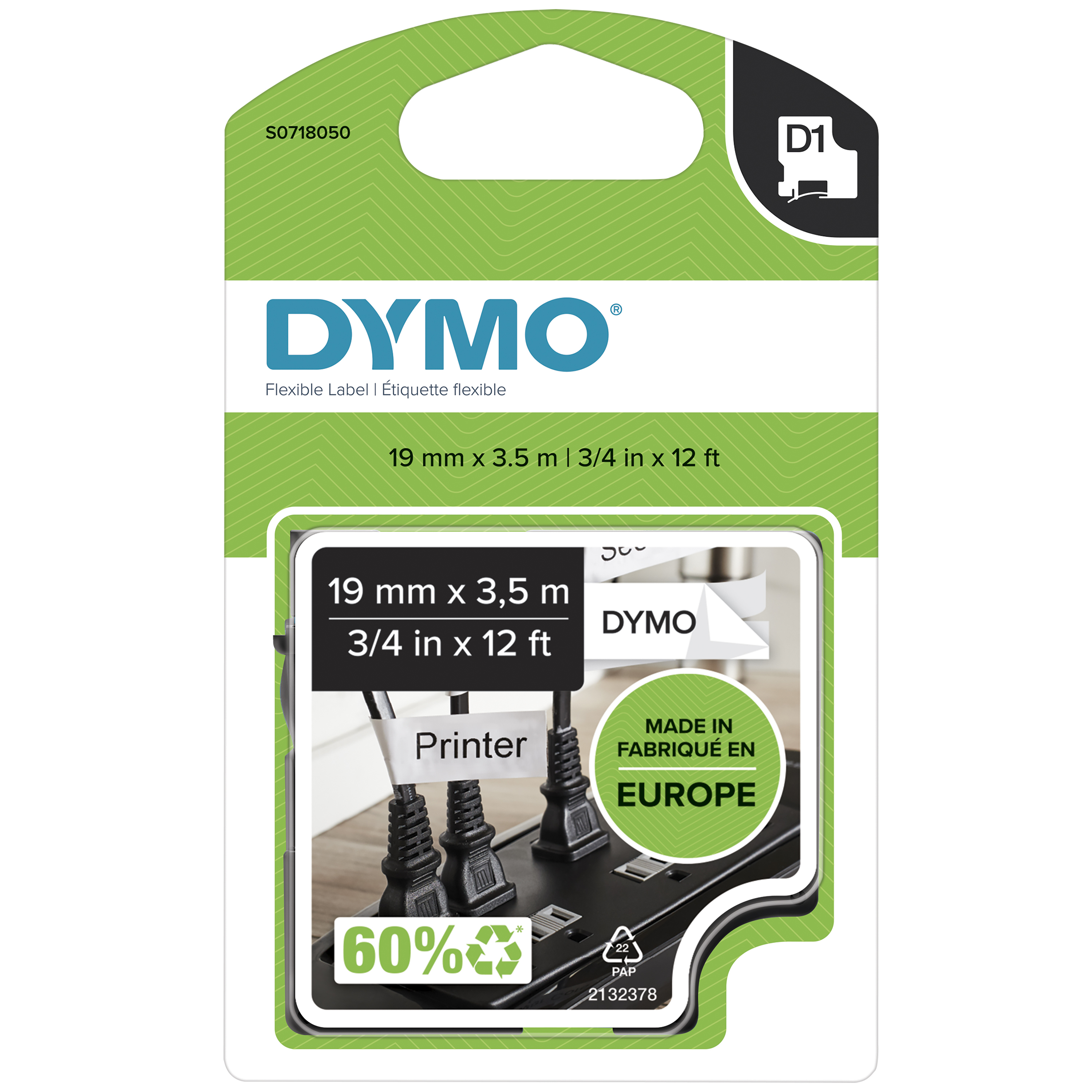 DYMO D1 Hochleistungs-Etikettenband