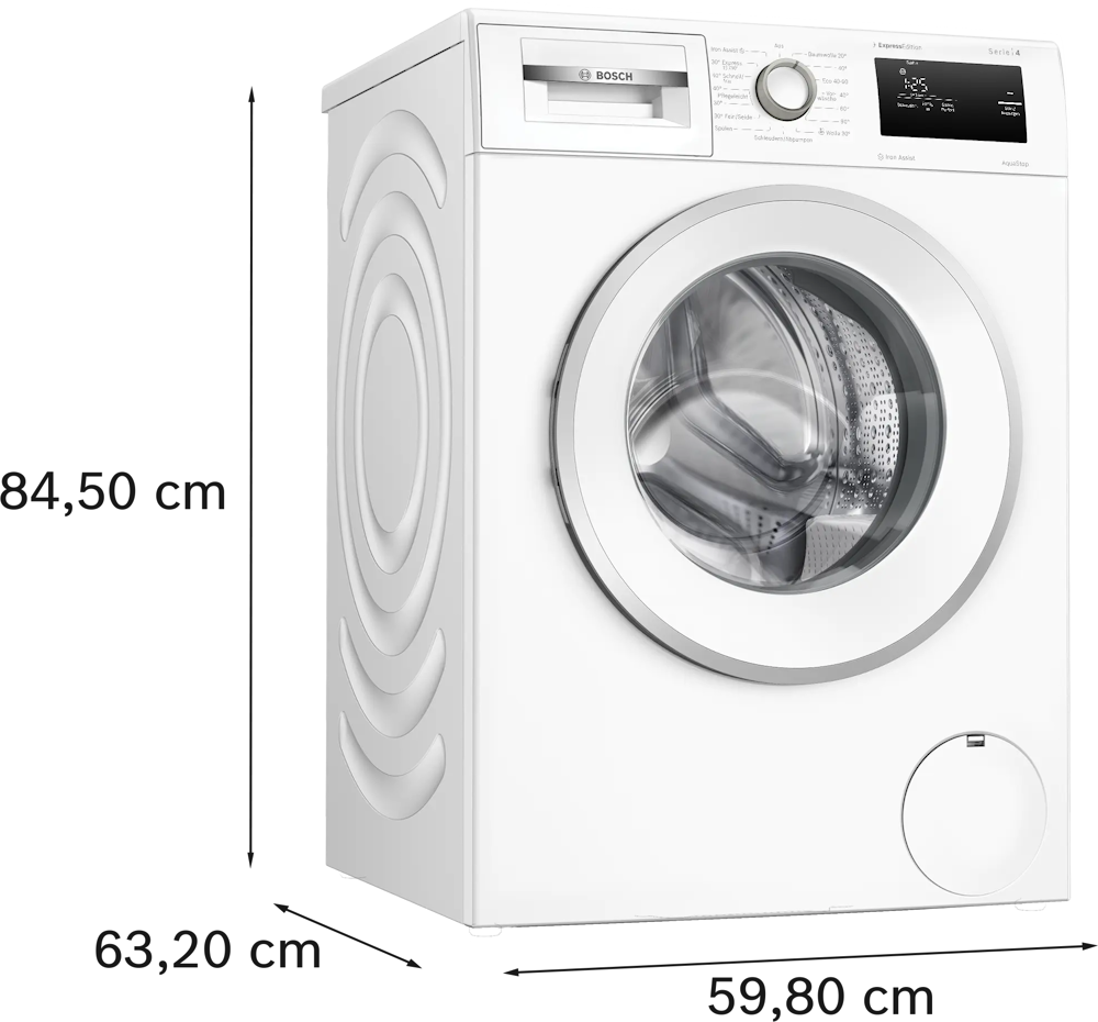 Bosch WAN280H5 Serie 4 Waschmaschine | 8 kg | 1400 U/min | EEK A | Iron Assist & AquaStop