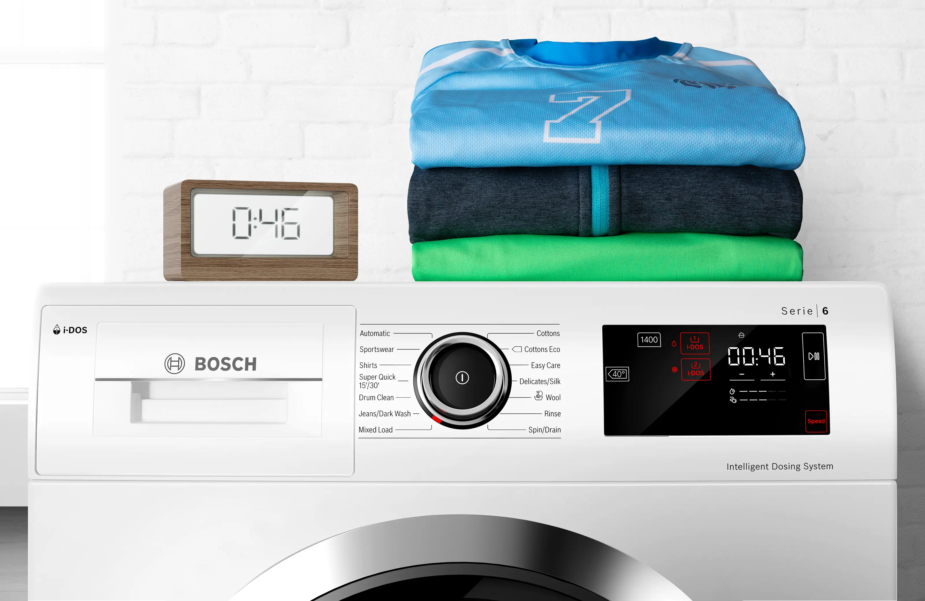 Bosch SpeedPerfect Zeitersparnis beim Waschen