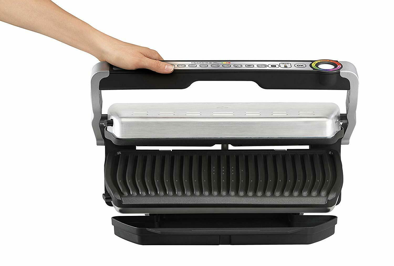 Kontaktgrill Optigrill+XL TEFAL GC724D mit Snacking & Baking Zubehör