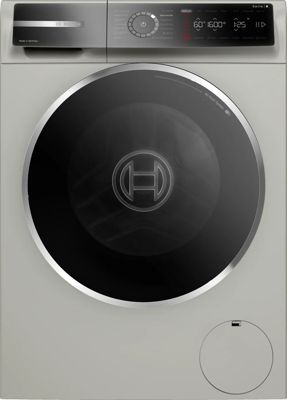 BOSCH WGB2560X1 Serie 8: 10kg Frontlader (1600 U/min, Silber-inox) für beste Waschergebnisse BOSCH WGB2560X1 Serie 8: 10kg Frontlader (1600 U/min, Silber-inox) für beste Waschergebnisse