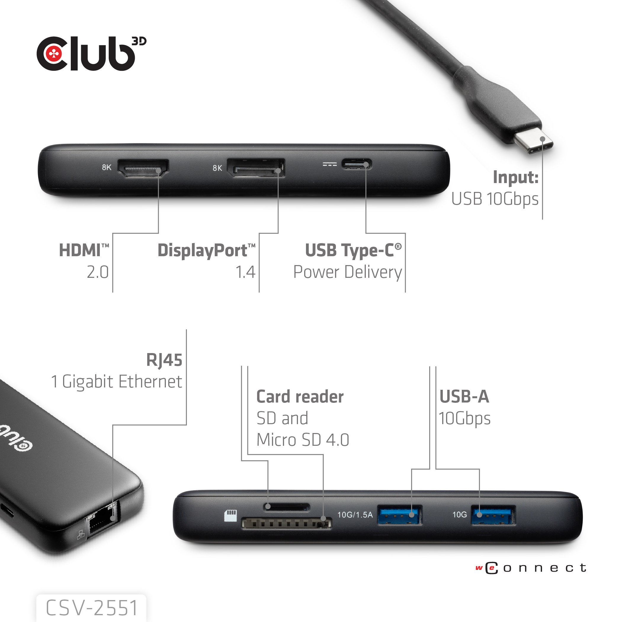 Club 3D CSV-2551