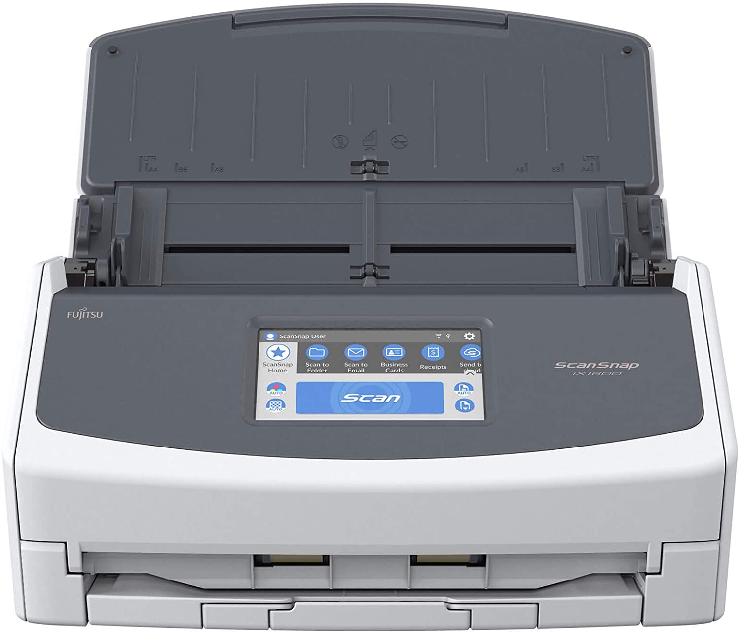 Fujitsu ScanSnap iX1600, Einzugsscanner offen