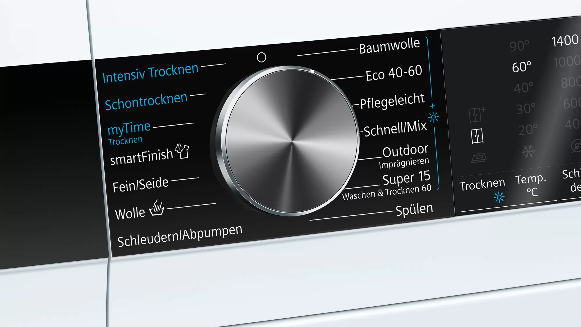 Siemens WN44G240 iQ500 washer dryer, 9/6 kg, 1400 rpm.