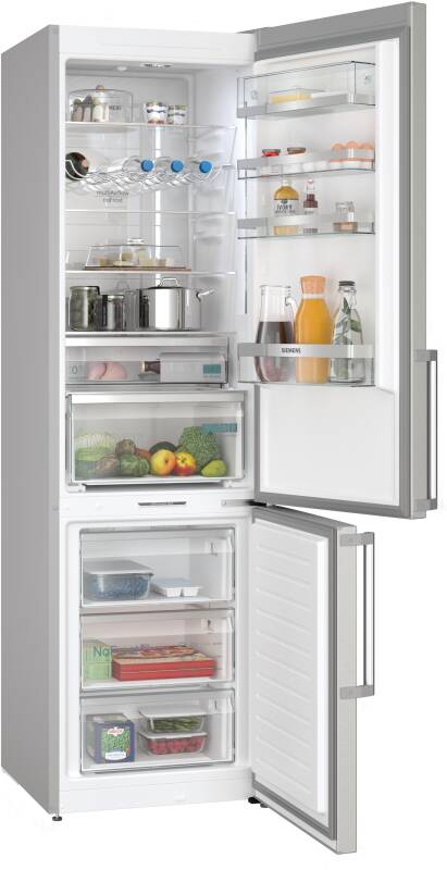Siemens iQ500 KG39NAIBT Fridge-Freezer | 203 cm high | 363L net capacity | noFrost | hyperFresh freshness system | Energy Class B | Stainless steel