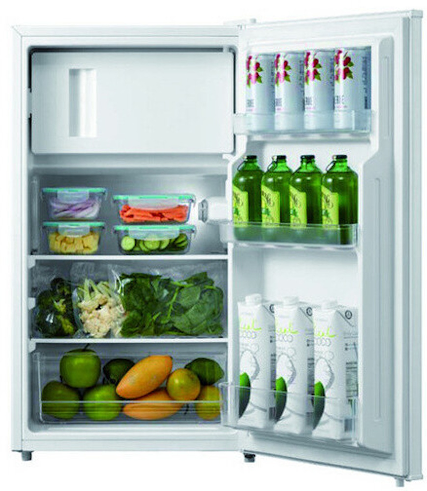 Midea COMFEE RCD115WH2 Tabletop Refrigerator with Freezer Compartment | 80 Liters | 4-Star Freezer Compartment | Energy E Class