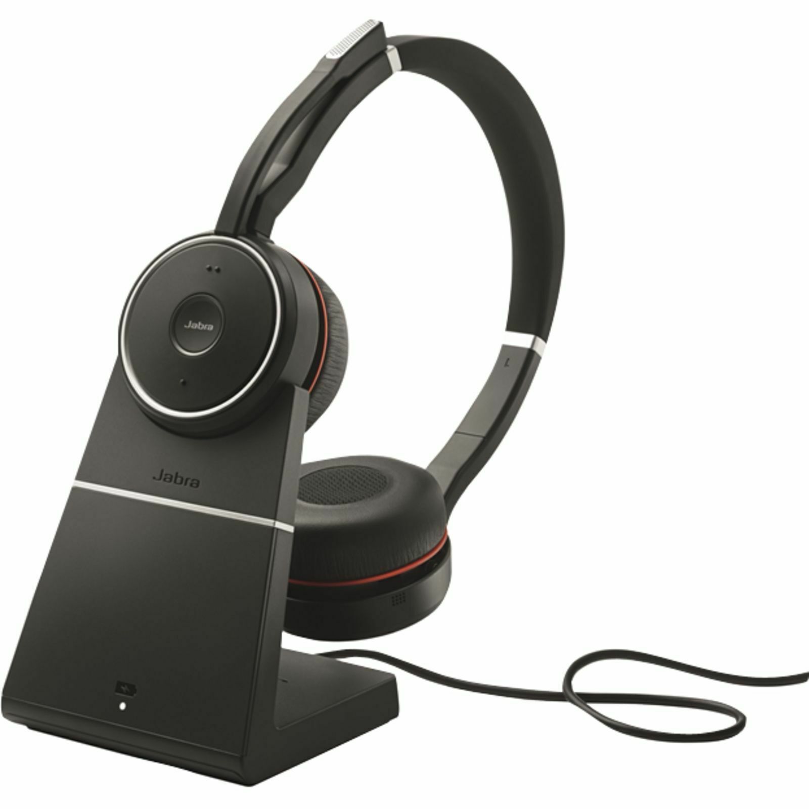 jabKvF23gafTP9zZ Jabra Evolve 75 UC Stereo Headset, kabellos, Bluetooth, ANC, inkl. Link 380a & Tischladegerät