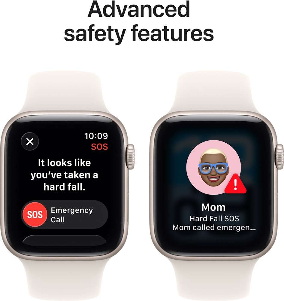 Apple Watch SE 3 GPS 40mm Smartwatch | Starlight aluminum housing | Starlight sports armband M/L | Always-On Retina Display