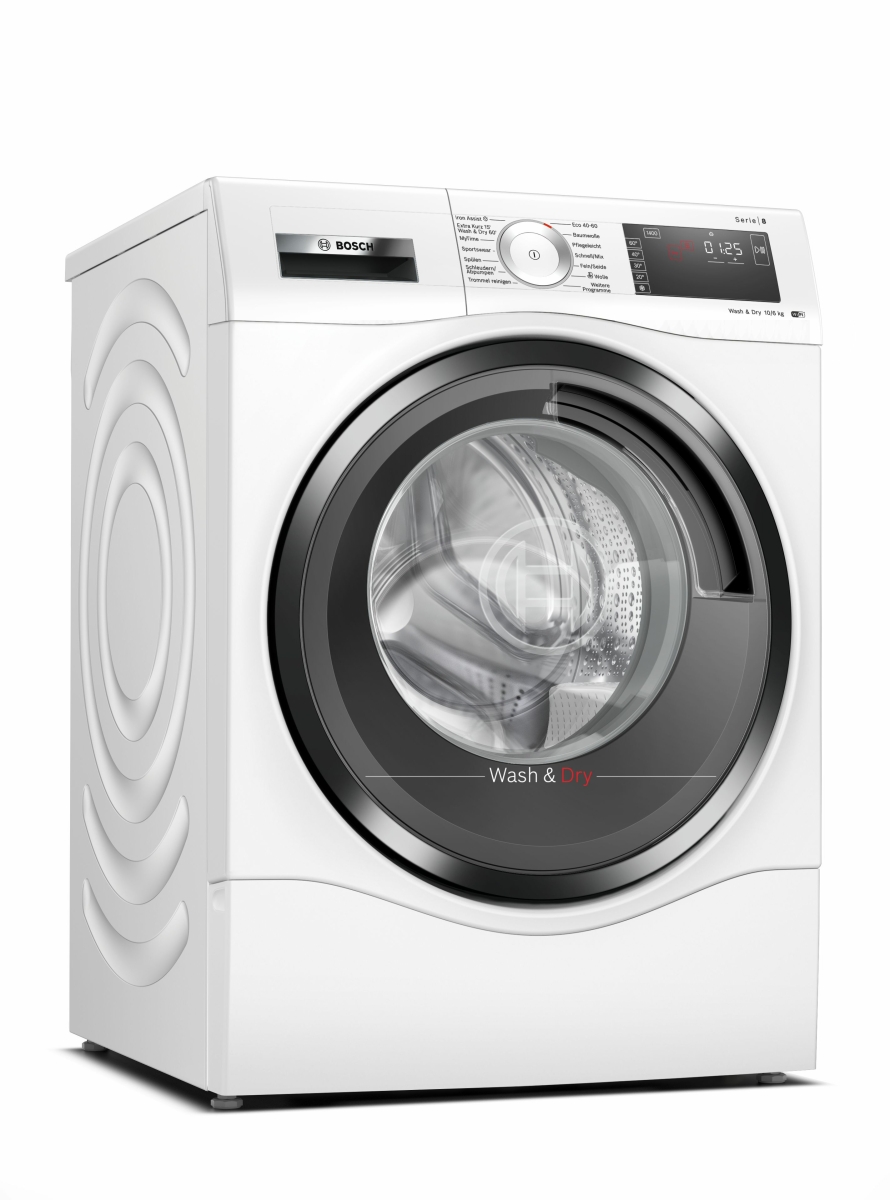 BOSCH WDU28513 Serie 8, Waschtrockner 10 kg, 6 kg, 1400 U/min