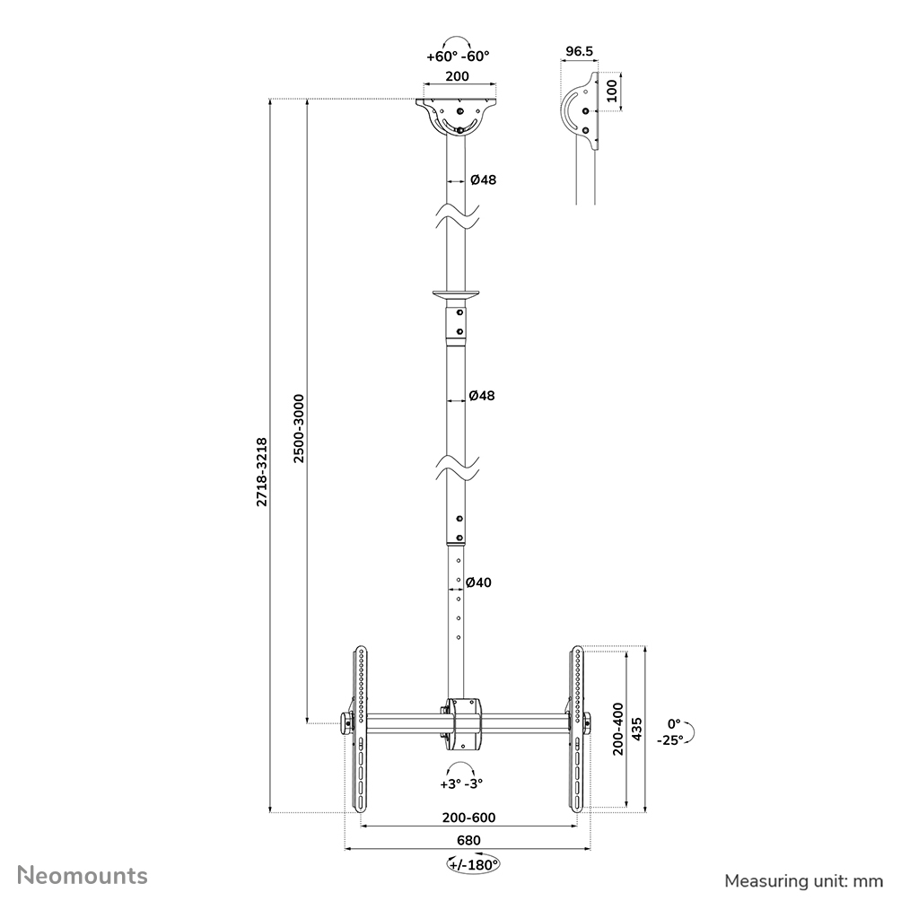 Neomounts CL35-440BL16XL
