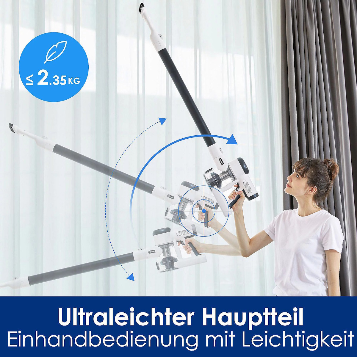 Tineco Pure One X Essentials – ultraleichter Hauptteil des Staubsaugers, ergonomisches Design