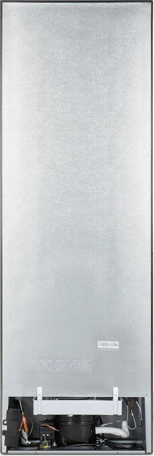 Rückansicht der Gorenje N619EAXL4 mit Kompressor und Kältemittelkreislauf