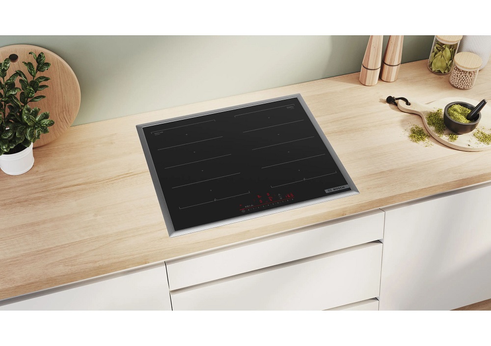 Bosch PXX645HC1E Serie 6 Induktionskochfeld mit Edelstahlrahmen