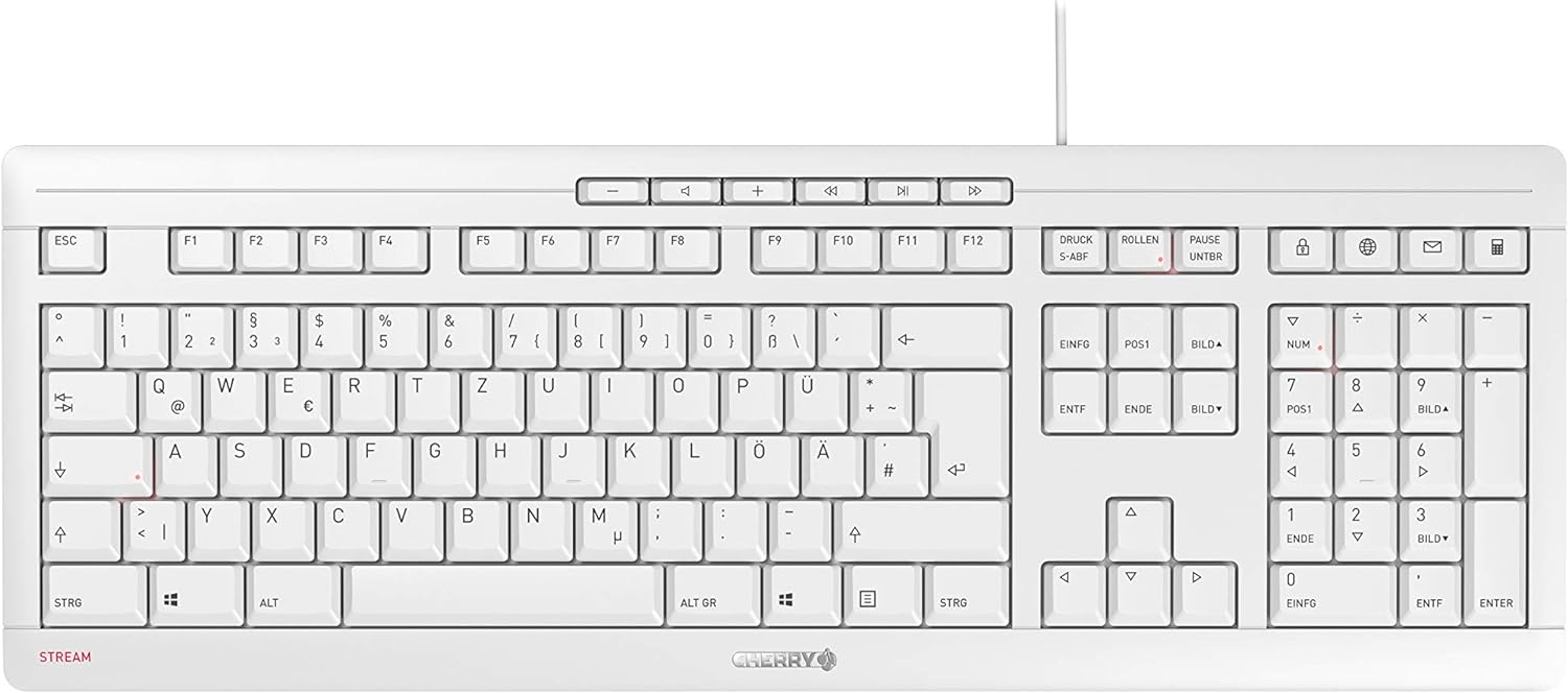 1-white-de Deutsches Layout: Perfekt für deutsche Nutzer mit präziser Tastenbelegung.