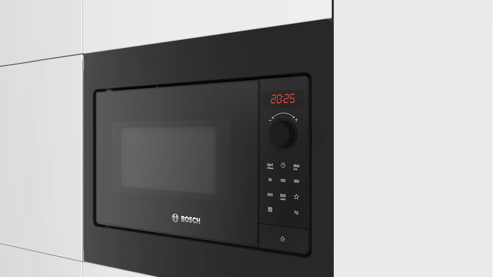 Bosch BFL523MB4 Einbau-Mikrowelle 800W Schwarz – AutoPilot für einfache Bedienung & Reinigung