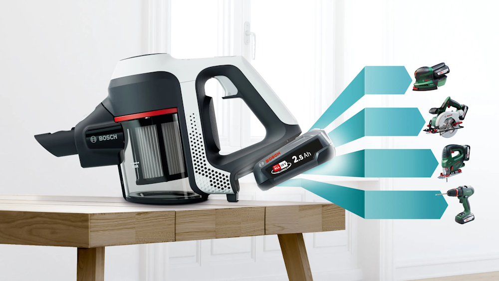 Bosch BKS611MTB Unlimited 6 Cordless Vacuum Cleaner | Lightweight | TurboSpin Motor &amp; Mini Turbo Nozzle
