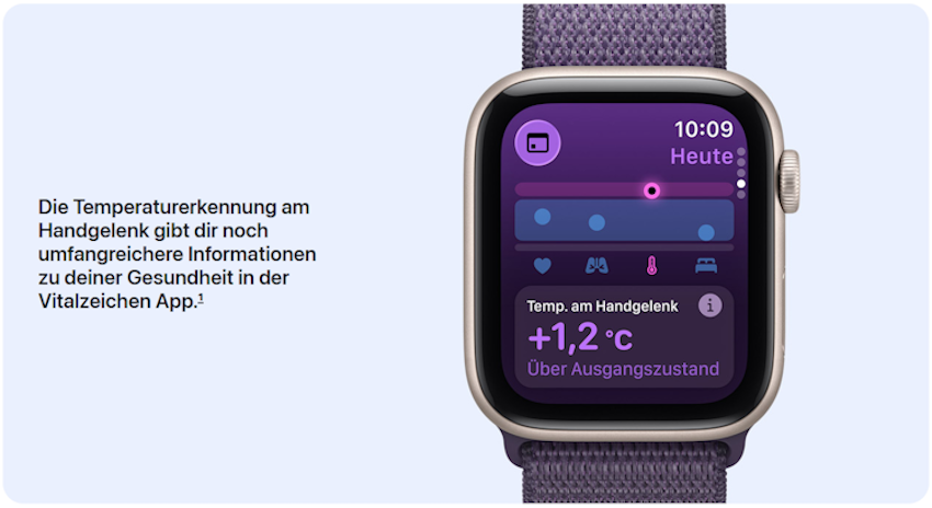 Apple Watch SE 3 Wrist Temperature & Vitals App
