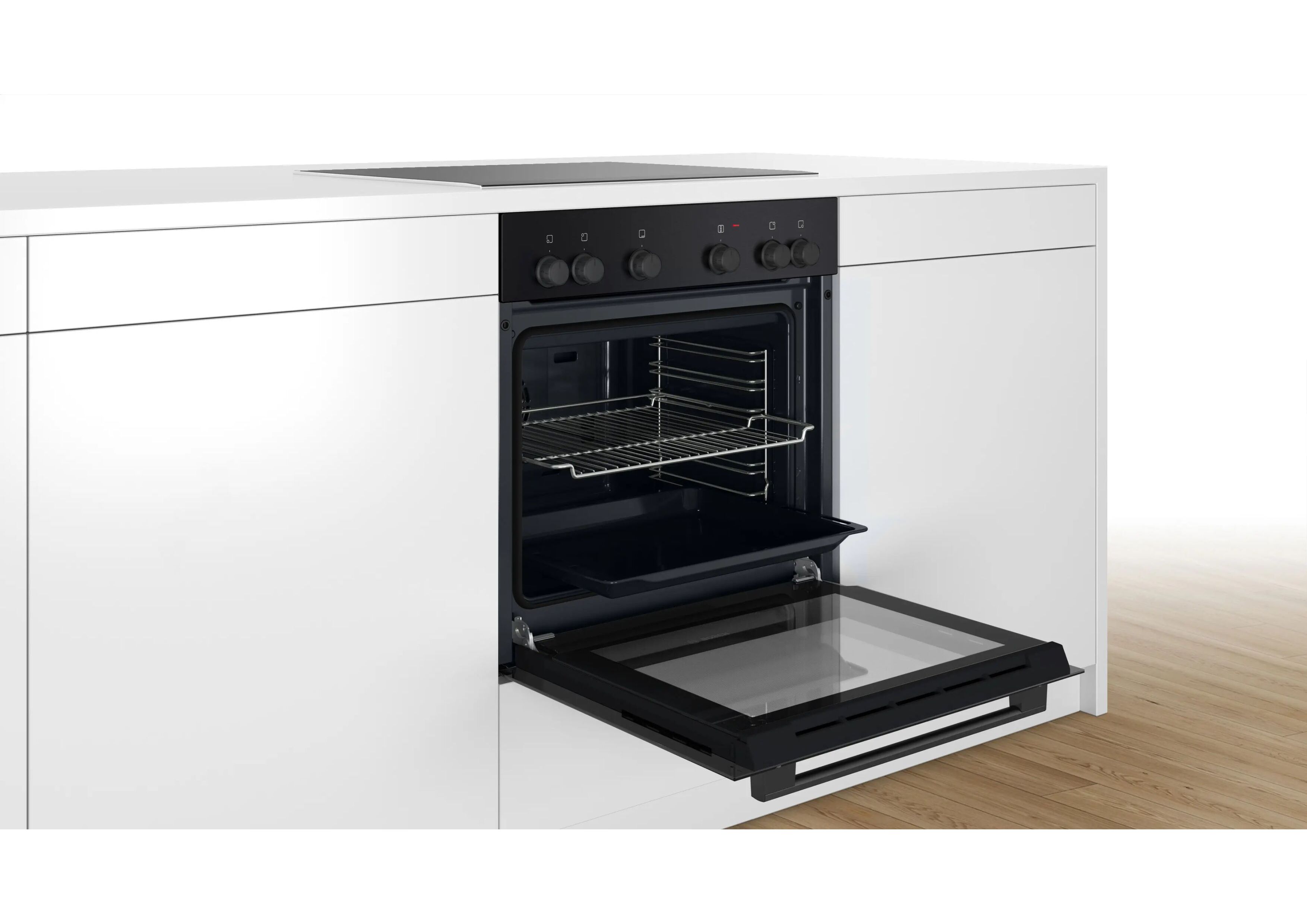 Bosch HEF010BA1 Serie 2 Einbau-Herd in modernem Schwarz