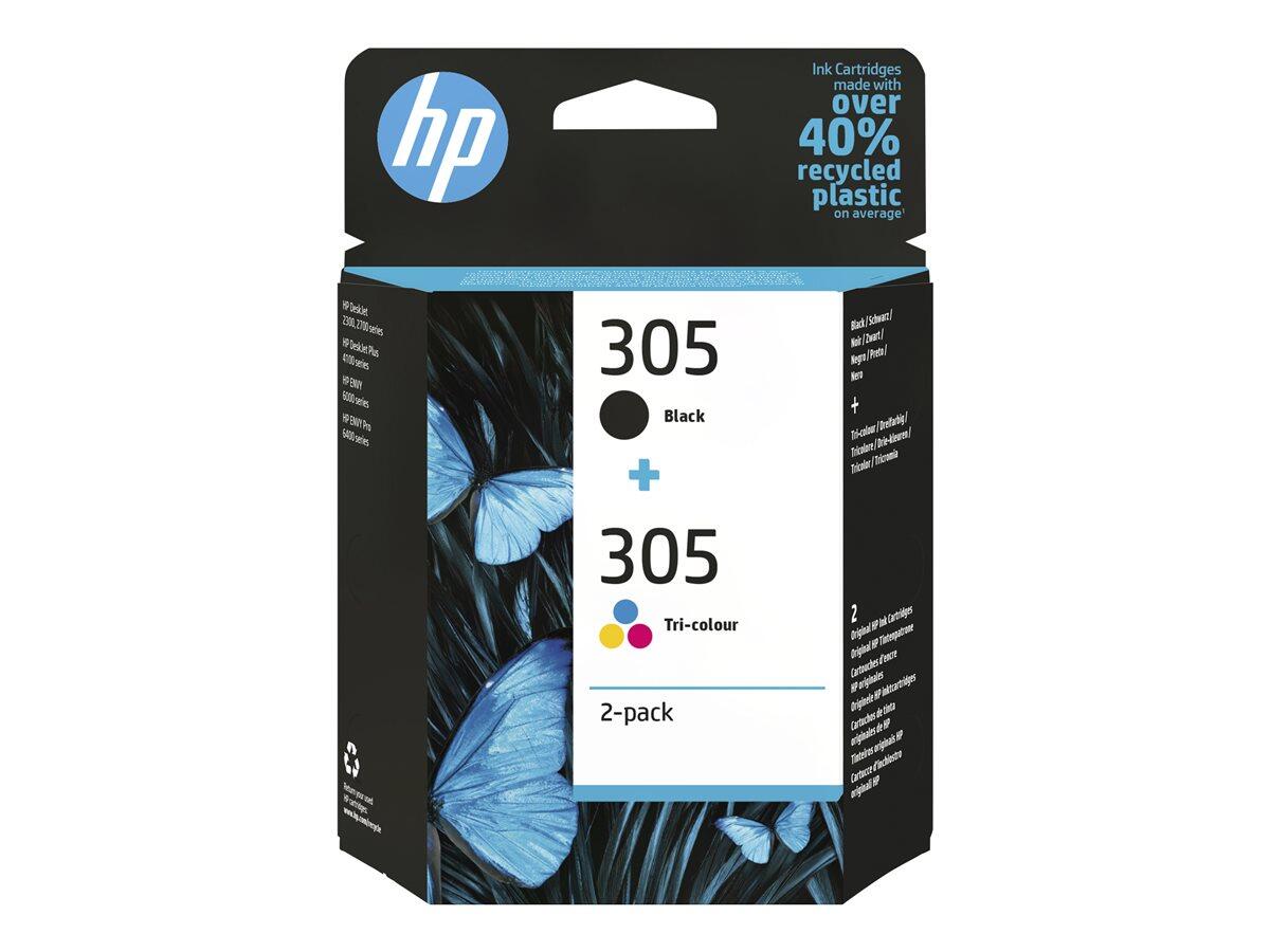 HP 305 2er-Pack Cyan/Magenta/Gelb/Schwarz Original Druckerpatrone