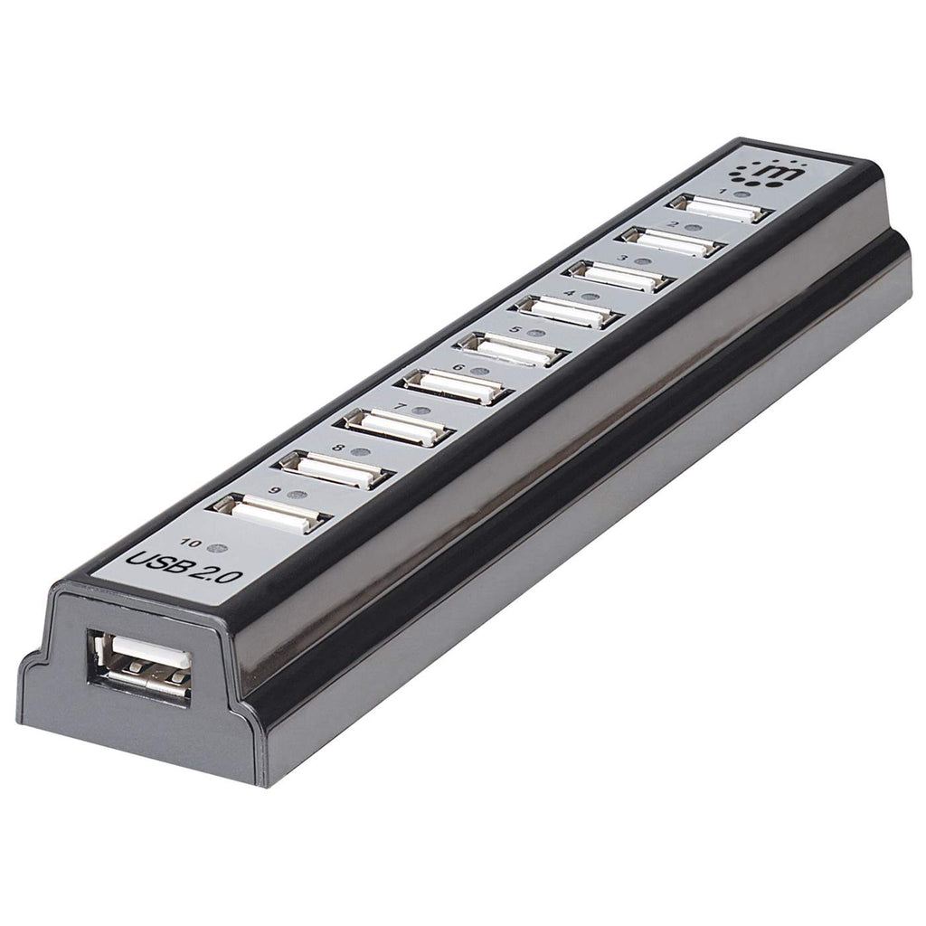 Manhattan Hi-Speed USB 2.0 Desktop Hub 10 Ports