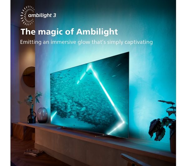 Philips 55OLED707 - 139 cm (55") Diagonalklasse OLED-TV - Smart TV - Android TV - 4K UHD (2160p) 384