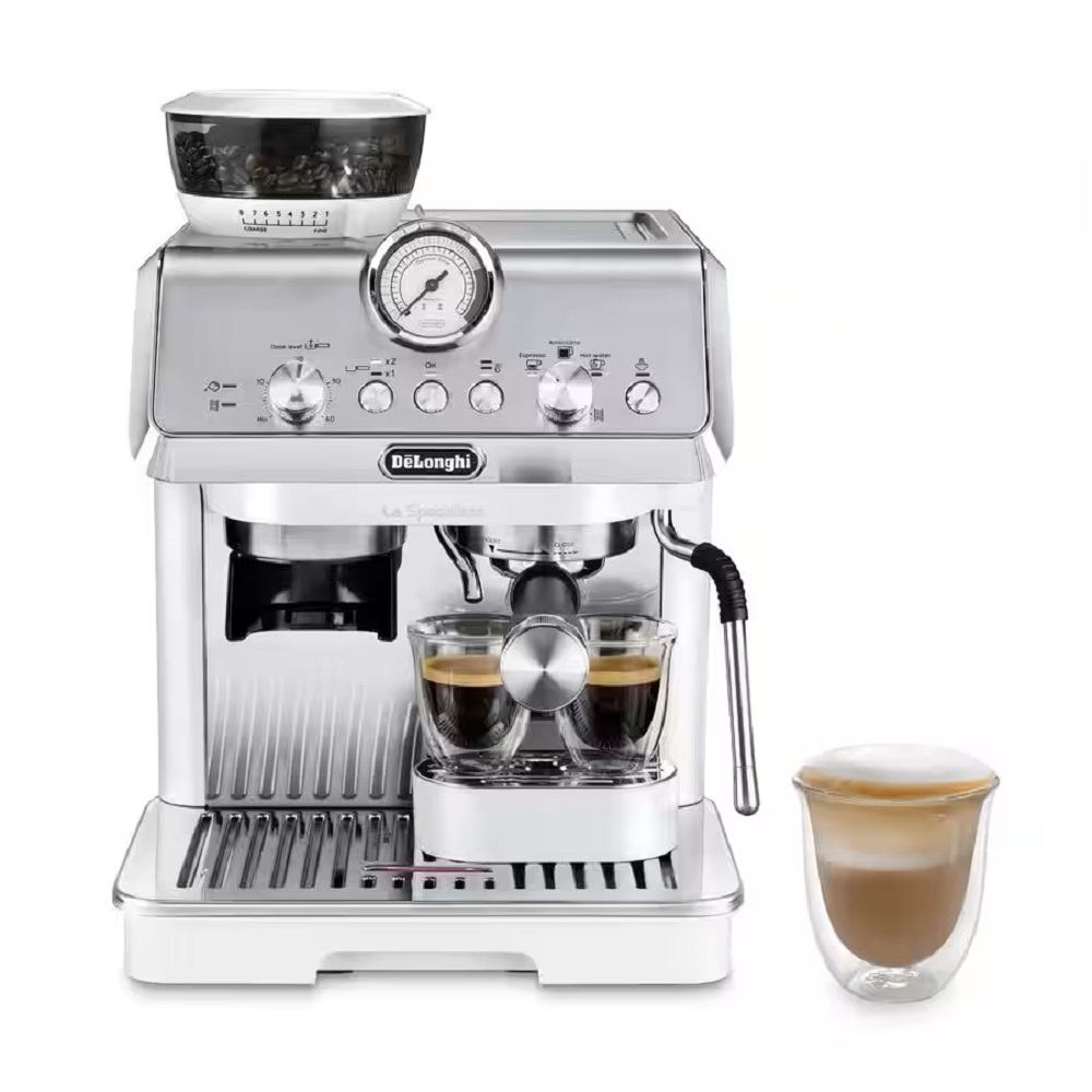 EDe’Longhi La Specialista Arte EC9155.W – Voll ausgestattete Barista-SiebträgermaschineC9155-W_1dC3vUC5lIvUrU De’Longhi La Specialista Arte EC9155.W Siebträgermaschine in Weiß mit integriertem Mahlwerk