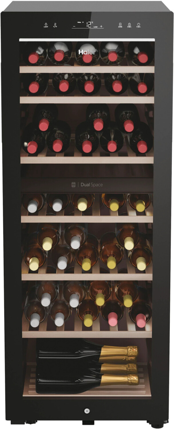 Haier HWS77GDAU1 Wine Bank 50 Serie 7 Weinklimaschrank, schwarz