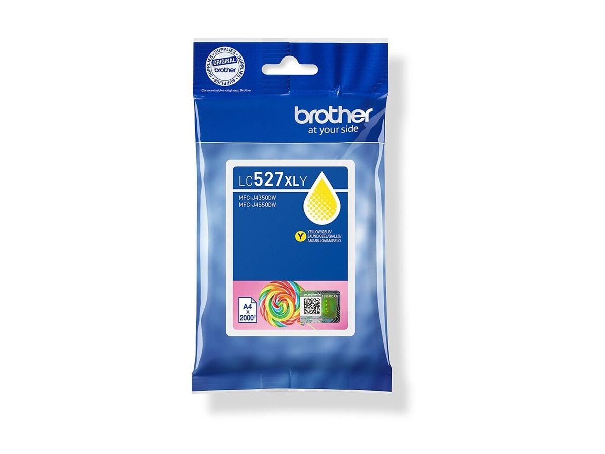 Brother LC527XLY Druckerpatrone 1 Stück(e) Original Hohe (XL-) Ausbeute Gelb