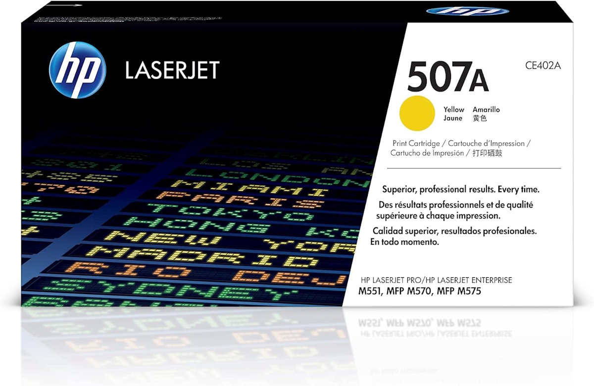 HP 507A Yellow Original LaserJet Tonerkartusche - Tonerpatrone (CE402A)