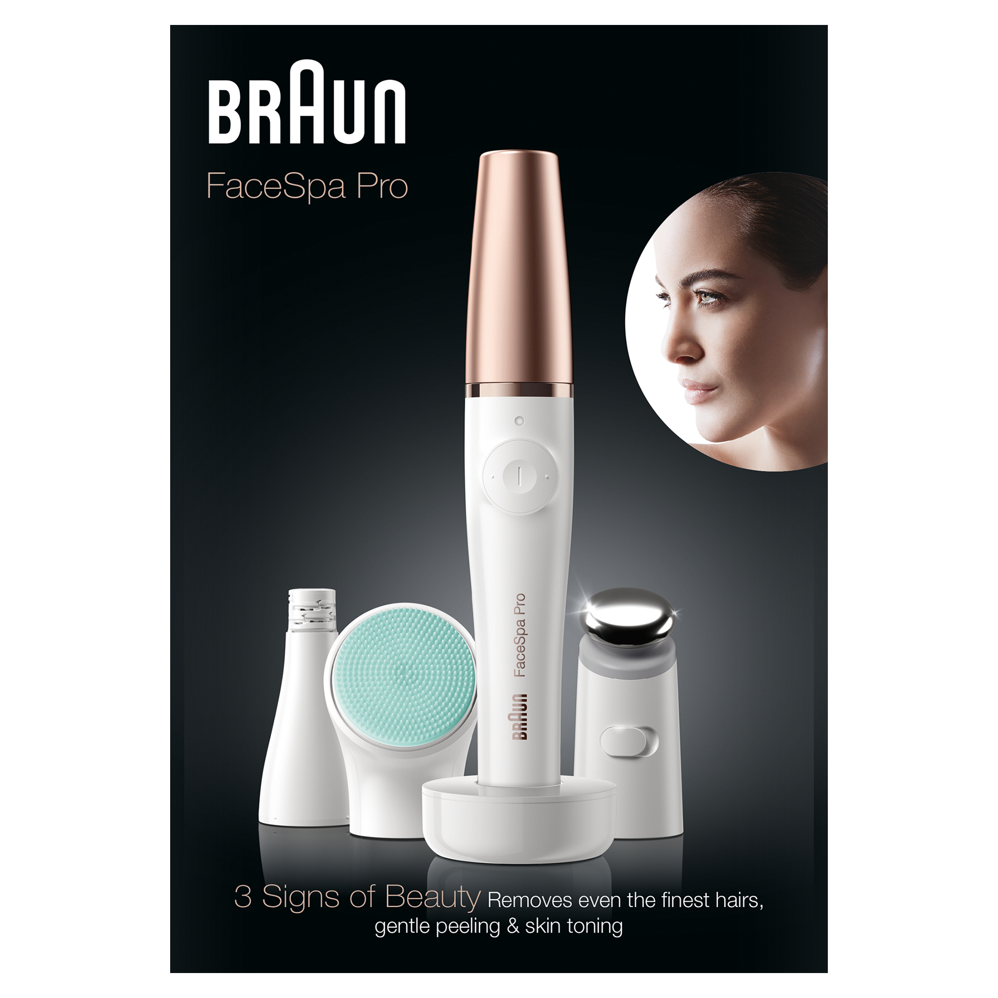 Braun FaceSpa Pro 913 Epilierer 3-in-1 System,