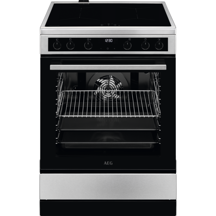 AEG CIB6641BBM Standherd mit Induktions-Kochfeld / SteamBake / Hob²Hood / 60 cm