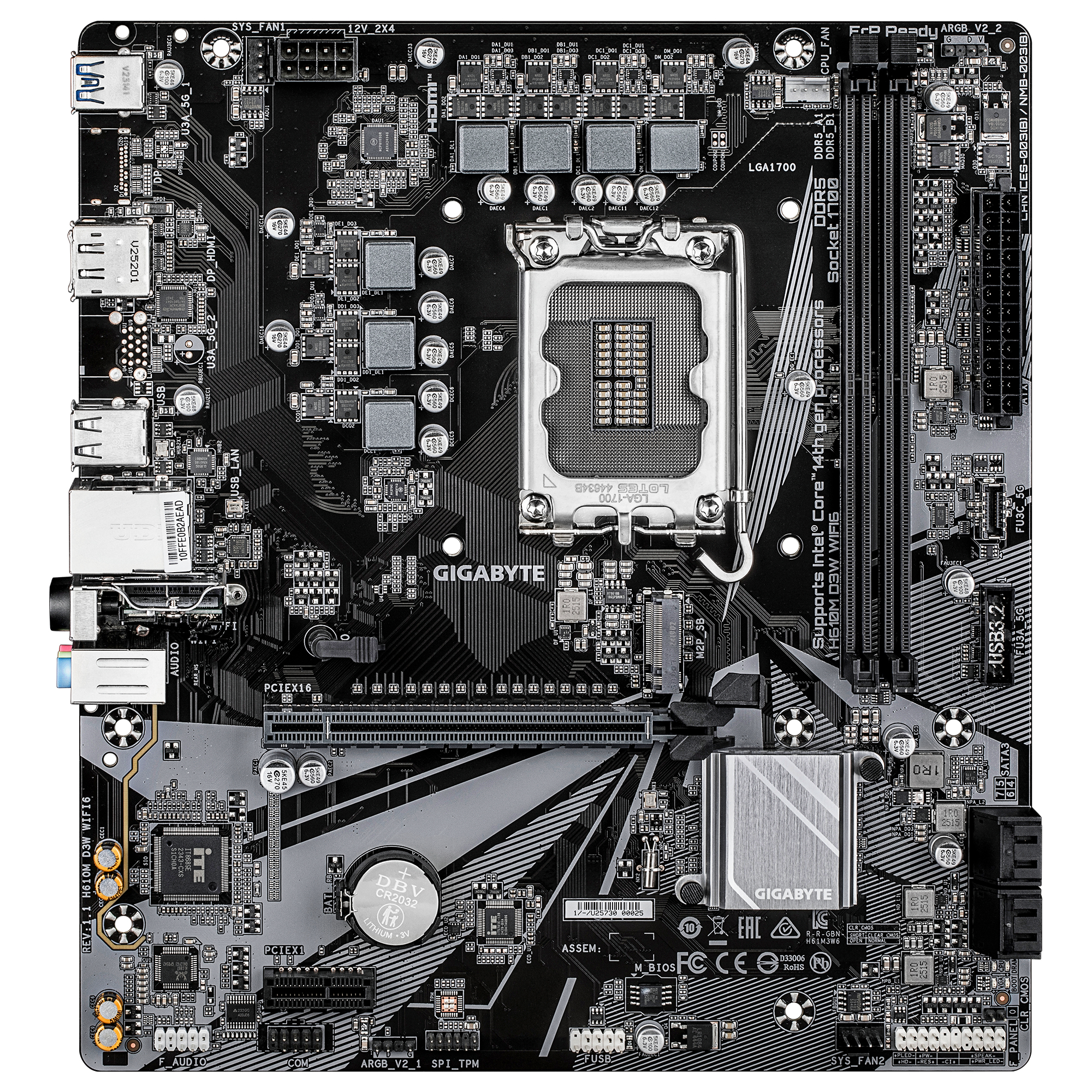 GIGABYTE H610M D3W WIFI6