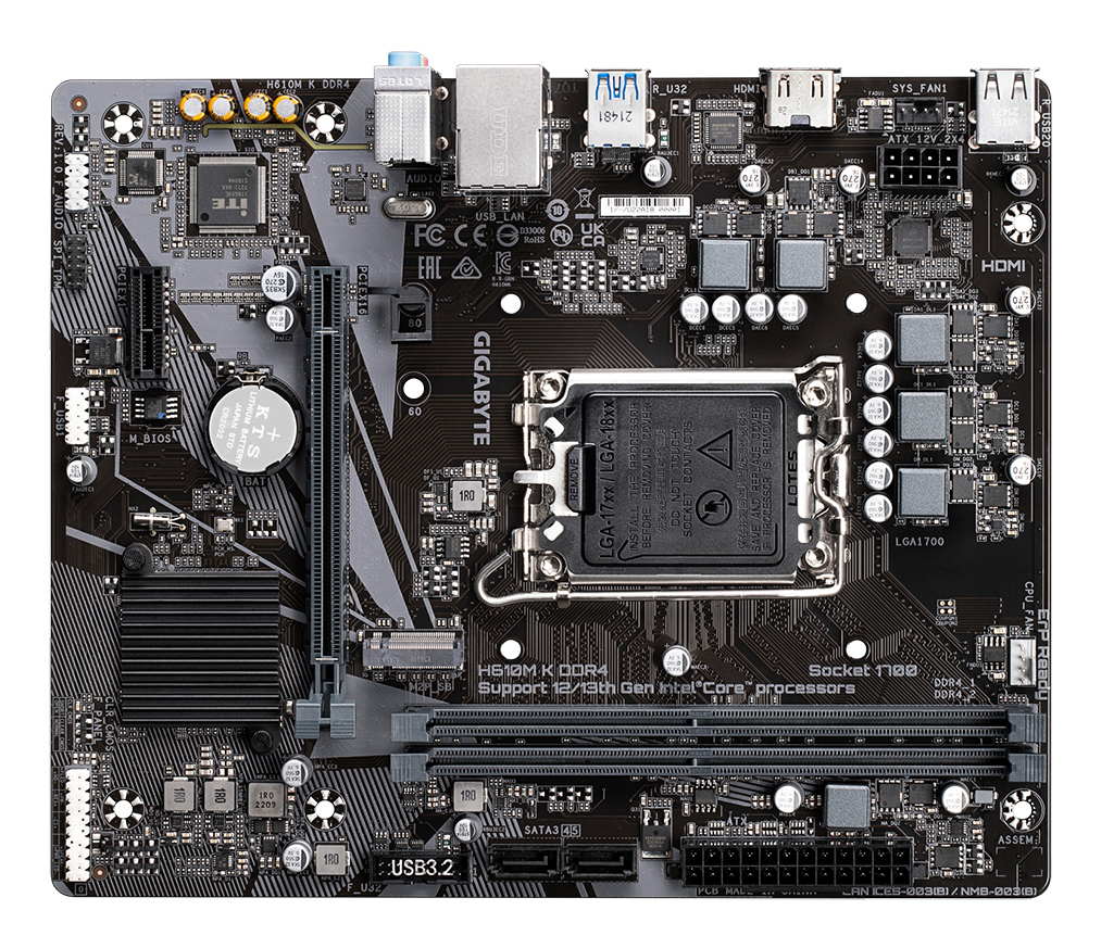 GIGABYTE H610M K DDR4