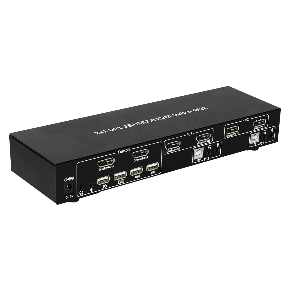 Techly IDATA DP-KVM2