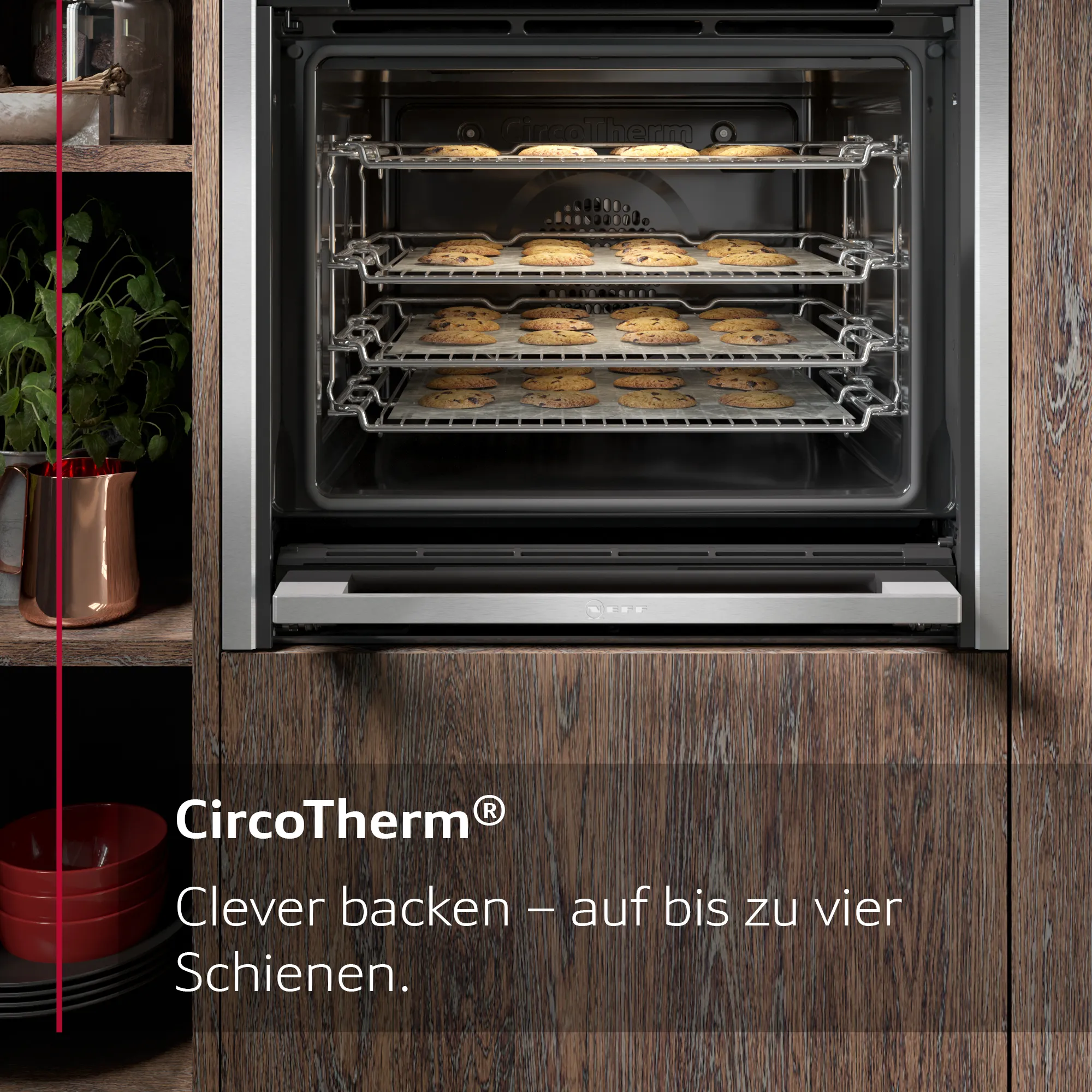 With the CircoTherm® hot air system, you can bake evenly and crispy on up to four levels simultaneously. | EAN: 4242004227724