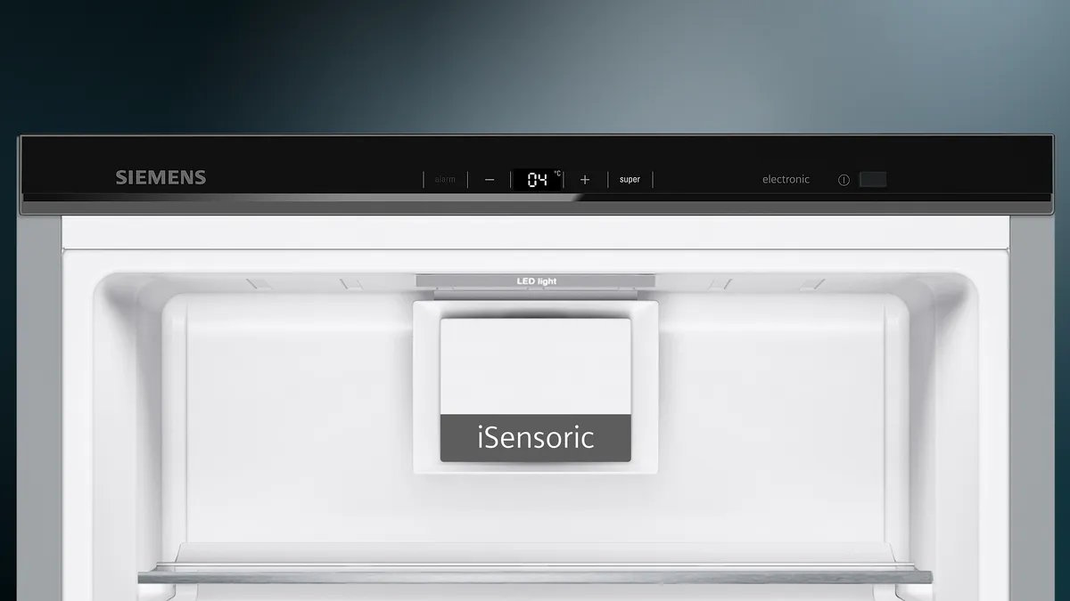 Digitales LED-Display am Siemens Kühlschrank KS36VAXEP