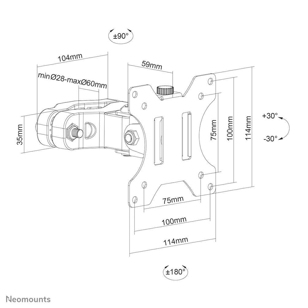 Neomounts FL40-430BL11