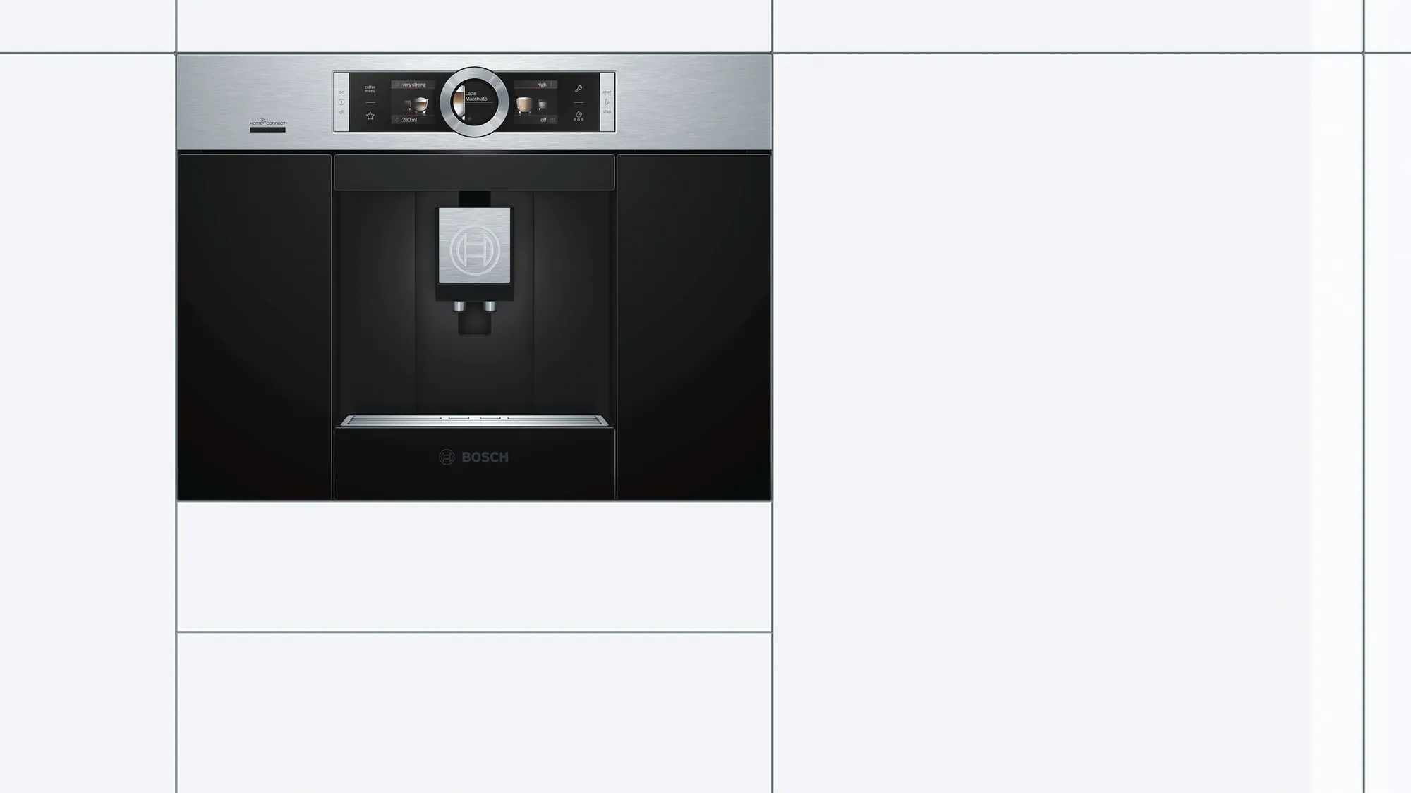 BOSCH Serie 8 Einbau-Kaffeevollautomat Edelstahl CTL636ES6