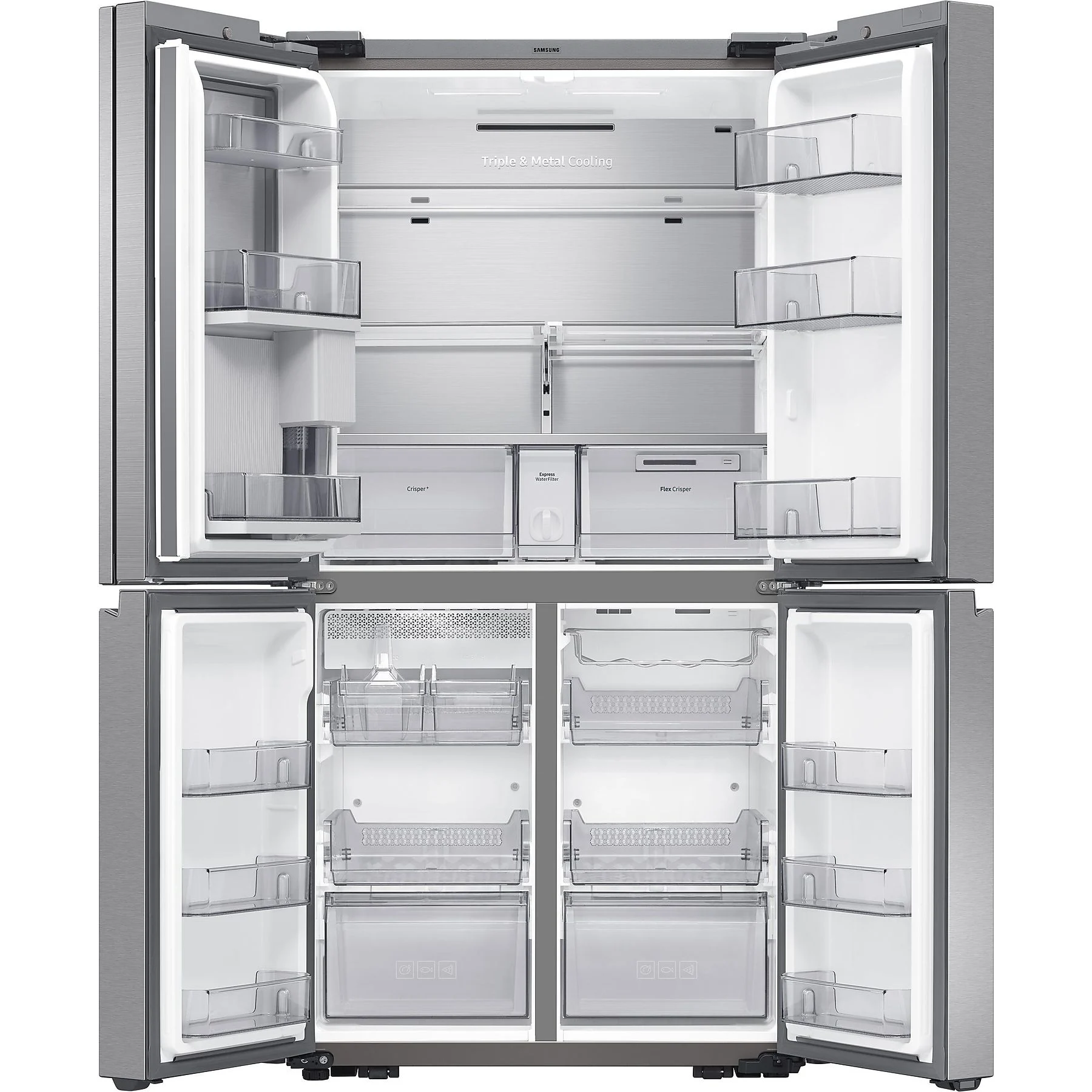 SAMSUNG RF65A977FSR/EF French Door 1825 mm hoch Edelstahl/Edelstahl Look