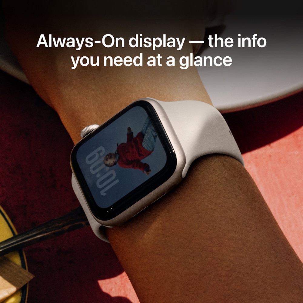 Apple Watch SE 3 GPS 40mm Smartwatch | Starlight aluminum housing | Starlight sports armband M/L | Always-On Retina Display