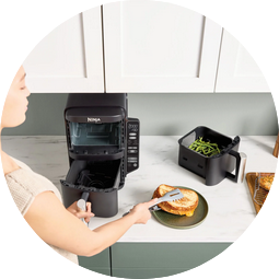 SharkNinja SL300EU Doppel-Airfryer – 7,6 L Volumen & 4 Programme| EAN: 0622356297868