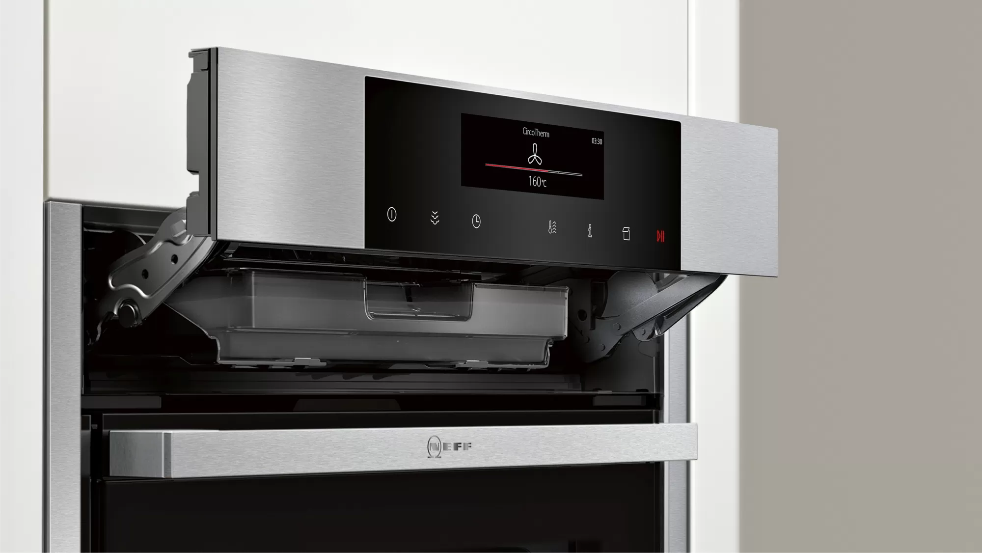 Neff B56VT62N0 N90 Einbau-Backofen mit Dampfunterstützung und 1 l Wassertank für Dampfgaren